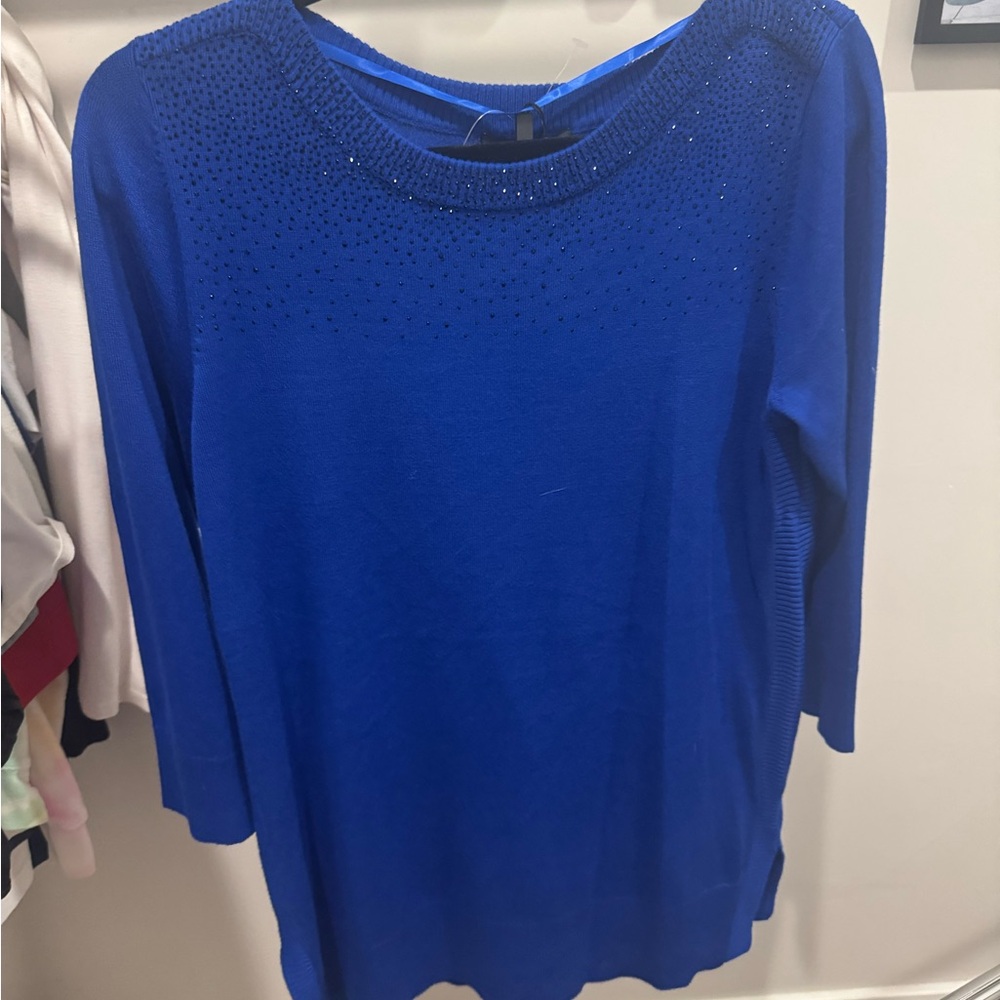 Elegant Blue Women's Top